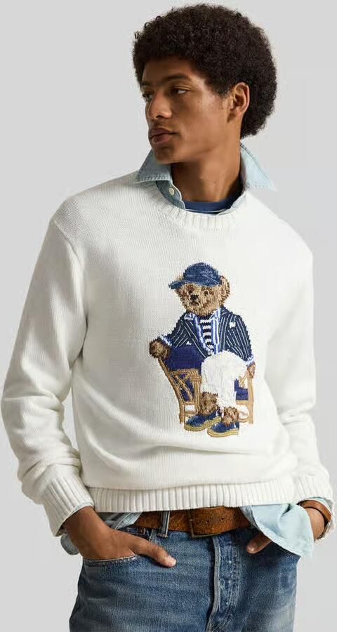 Polo Ralph Lauren regular fit pullover met polo bear-stitching - Foto 2