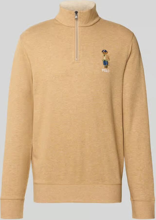 Polo Ralph Lauren Regular fit pullover van katoenmix met viscose met Polo Bear-stitching