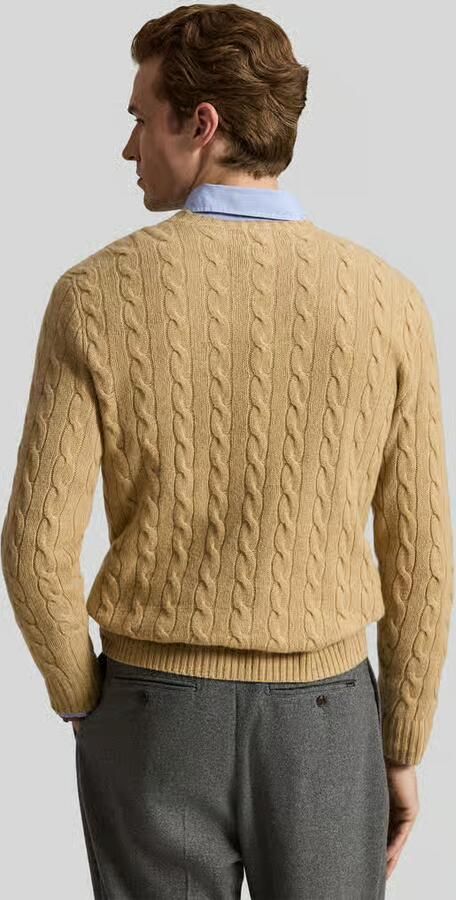 Ralph Lauren Bruine Sweater van Kasjmier en Wol met Iconisch Pony Logo Brown Heren - Foto 13
