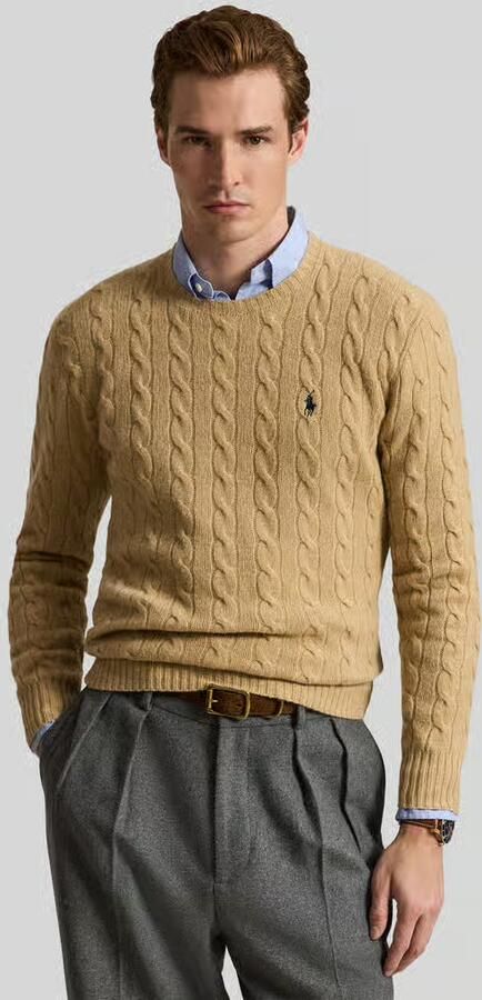 Ralph Lauren Bruine Sweater van Kasjmier en Wol met Iconisch Pony Logo Brown Heren - Foto 14