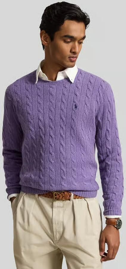 Polo Ralph Lauren Regular fit pullover van mix van wol en kasjmier - Foto 3