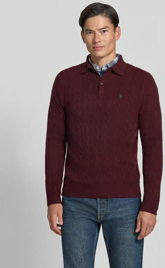 Polo Ralph Lauren Regular fit pullover van mix van wol en kasjmier - Foto 3