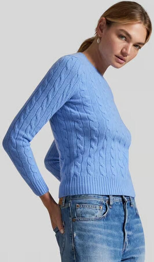Polo Ralph Lauren Gebreide pullover van een mix van wol en kasjmier model 'JULIANNA' - Foto 3