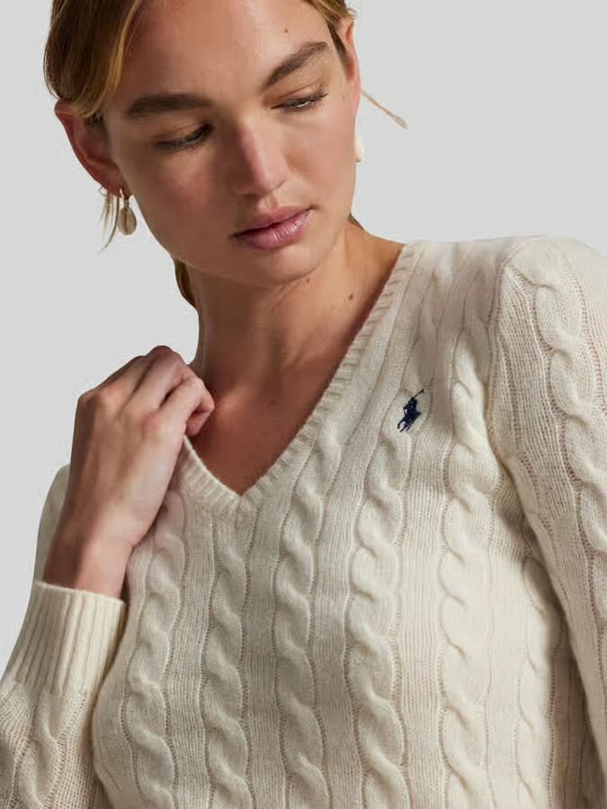 Polo Ralph Lauren Regular fit pullover van wolmix met kasjmier-aandeel