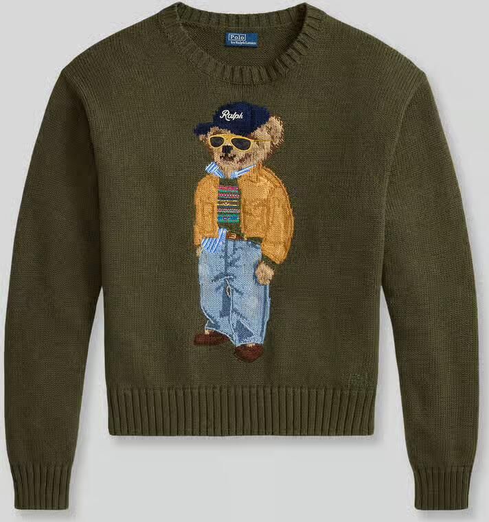 Polo Ralph Lauren Regular fit pullover van zuivere katoen met Polo-Bear-stitching - Foto 2