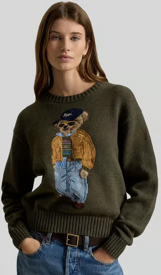 Polo Ralph Lauren Regular fit pullover van zuivere katoen met Polo-Bear-stitching - Foto 2