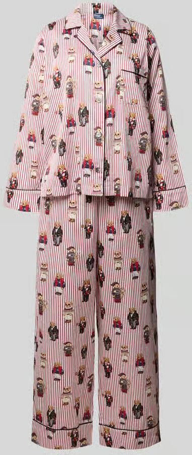 Polo Ralph Lauren Regular fit pyjamaset met polo bear-motief