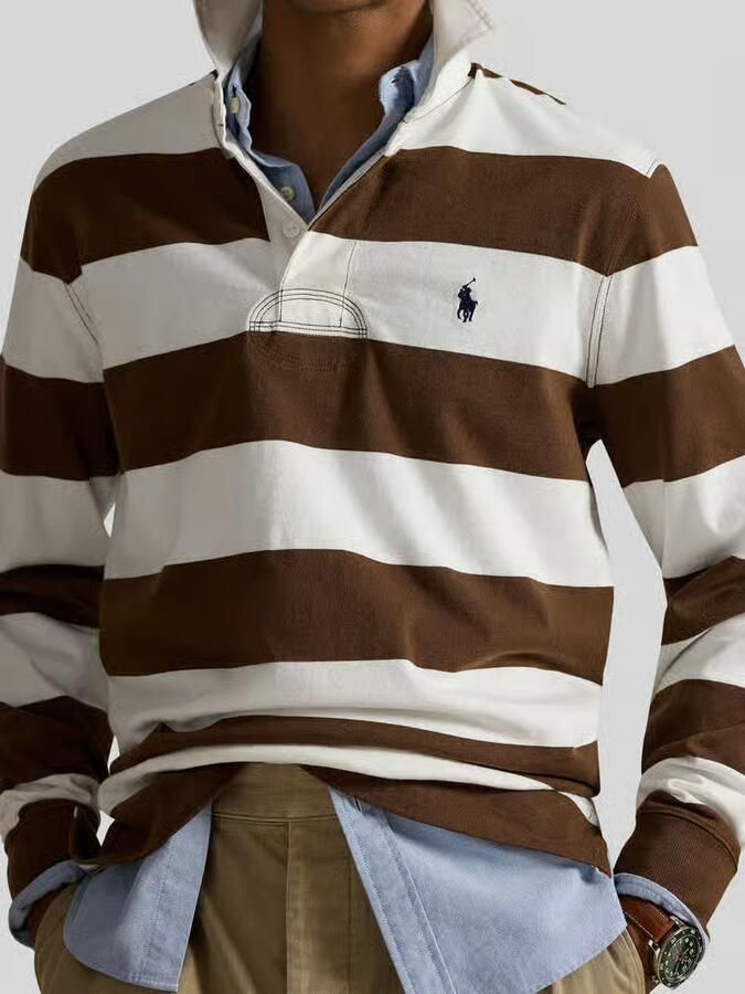 Polo Ralph Lauren Long Sleeve Knit Rugby Men Overhemden multicolor Maat XL Kleding - Foto 4