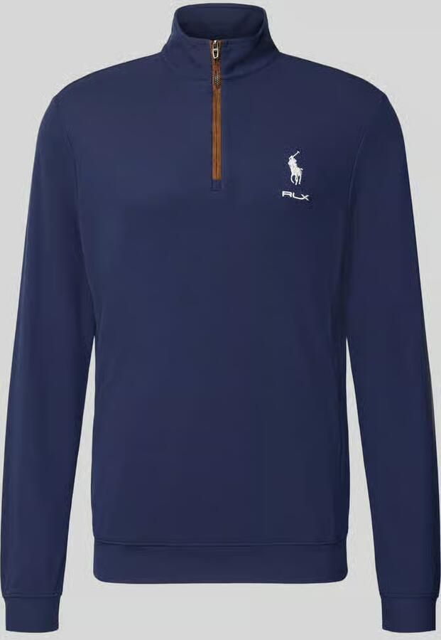 Polo Ralph Lauren Regular fit schipperstrui met korte ritssluiting