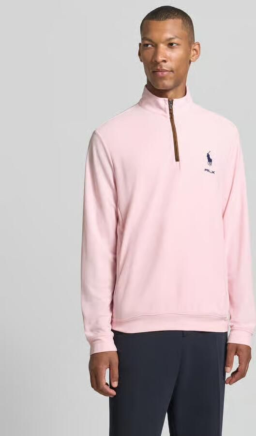 Polo Ralph Lauren Regular fit schipperstrui met korte ritssluiting - Foto 3