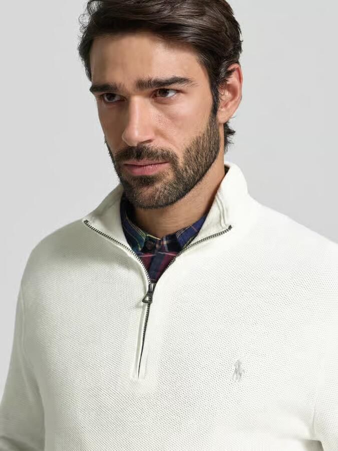 Polo Ralph Lauren Regular fit schipperstrui met labelstitching - Foto 2