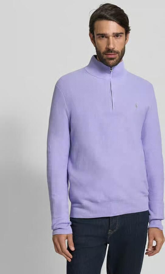 Polo Ralph Lauren Regular fit schipperstrui met labelstitching - Foto 3