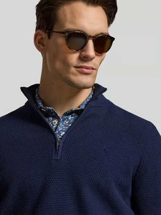 Polo Ralph Lauren regular fit schipperstrui van katoenmix met gestikt logo