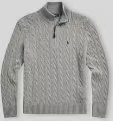 Polo Ralph Lauren Gebreide pullover van een mix van katoen en kasjmier met opstaande kraag - Foto 2
