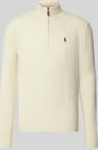 Polo Ralph Lauren Gebreide pullover van een mix van katoen en kasjmier met opstaande kraag - Foto 9