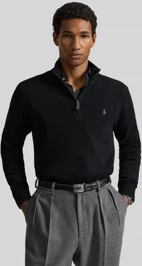 Polo Ralph Lauren Gebreide pullover van wol met opstaande kraag en ritssluiting - Foto 2