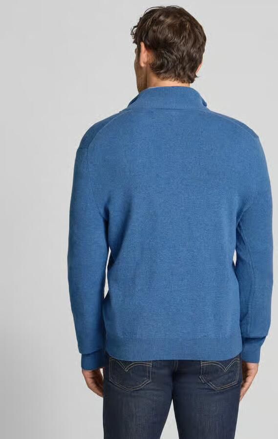 Polo Ralph Lauren Gebreide pullover van wol met opstaande kraag en ritssluiting