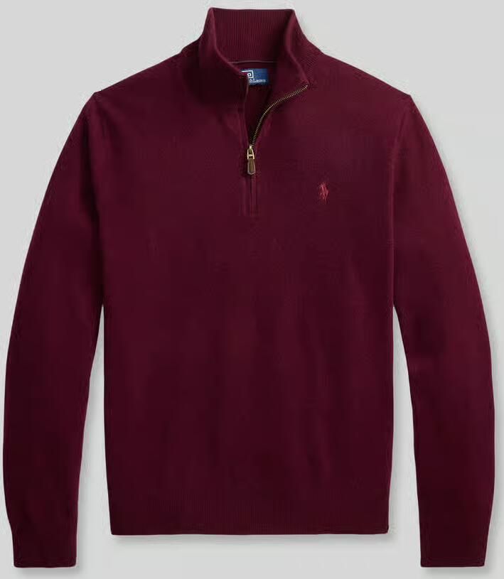 Polo Ralph Lauren Gebreide pullover van wol met opstaande kraag en ritssluiting - Foto 3