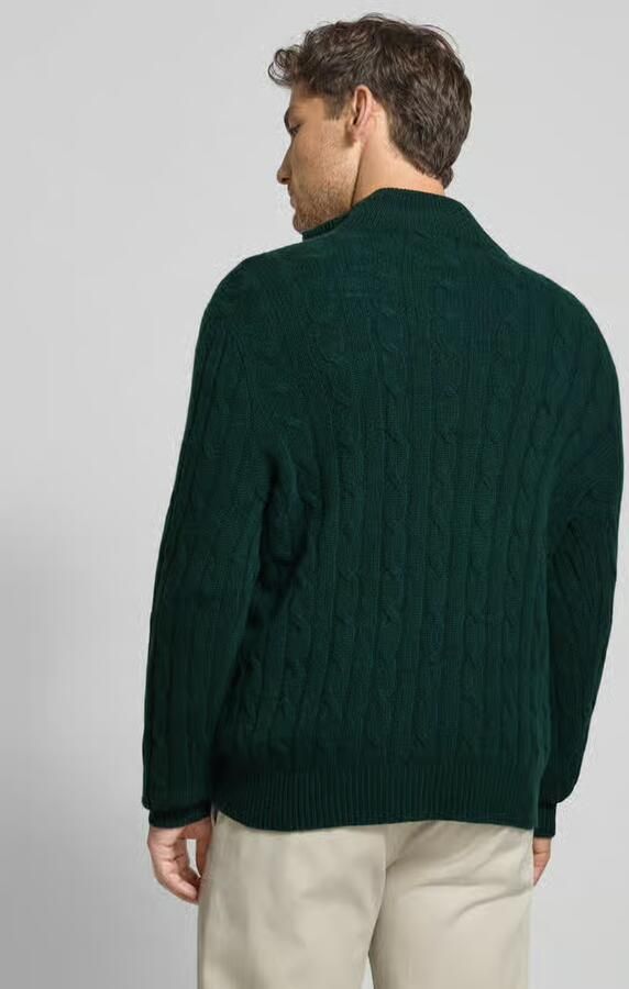Polo Ralph Lauren Gebreide pullover van kasjmier met opstaande kraag en ritssluiting