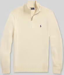 Polo Ralph Lauren Beige Cotton Quarter-Zip Jumper Andover Cream Beige Heren - Foto 12