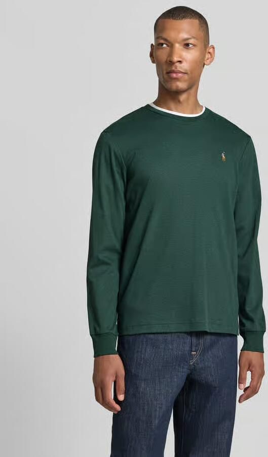 Polo Ralph Lauren Regular fit shirt met lange mouwen van pure katoen model 'PIMA' - Foto 3