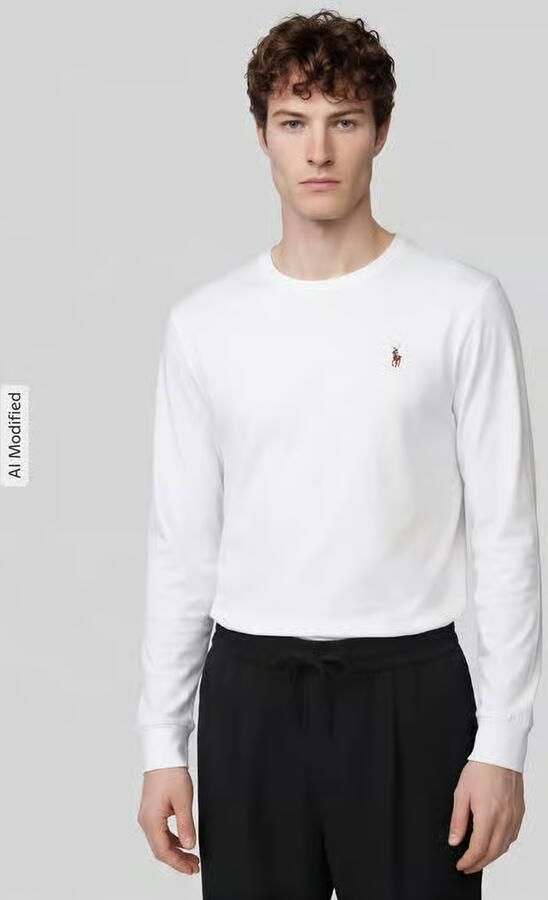 Polo Ralph Lauren Regular fit shirt met lange mouwen van pure katoen model 'PIMA' - Foto 7