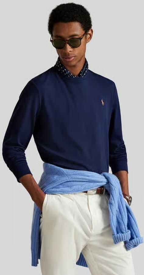 Polo Ralph Lauren Regular fit shirt met lange mouwen van pure katoen model 'PIMA' - Foto 4