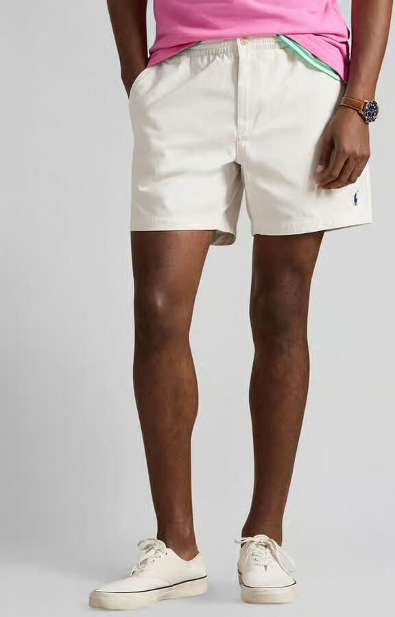 Polo Ralph Lauren Korte Broek SHORT "PREPSTER" EN CHINO LEGER AVEC CORDON DE SERAGE - Foto 4