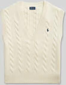 Polo Ralph Lauren Spencer van een mix van wol en kasjmier met V-hals - Foto 11