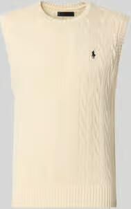 Polo Ralph Lauren Spencer met kabelpatroon en labelstitching