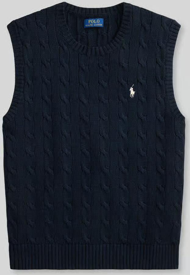 Polo Ralph Lauren Trui PULL SANS MANCHE MAILLE TORSADEE