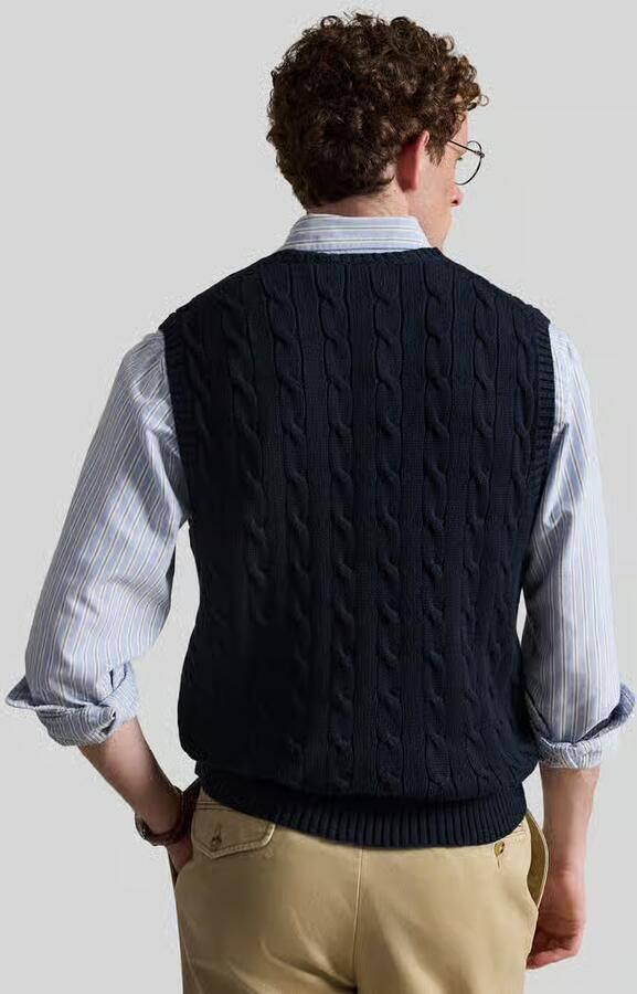 Polo Ralph Lauren Trui PULL SANS MANCHE MAILLE TORSADEE - Foto 2