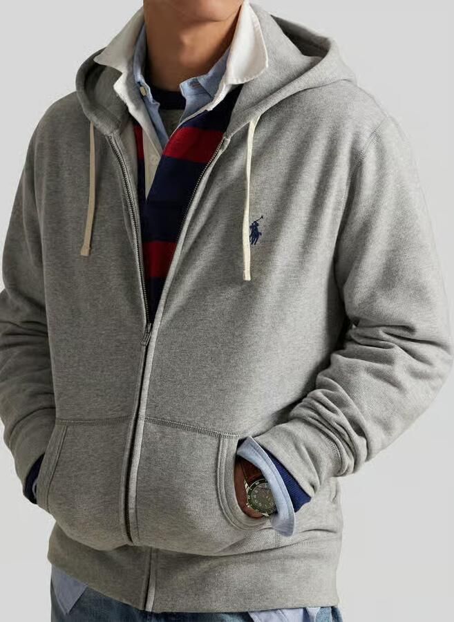 Polo Ralph Lauren LSFZHOODM6-Long Sleeve-Knit Men Hoodies & Sweaters grijs Maat XXL Kleding - Foto 9