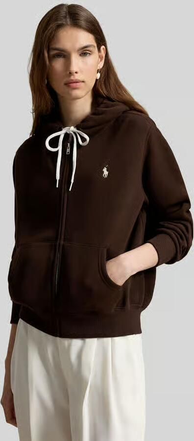 Polo Ralph Lauren Regular fit sweatjack van katoenmix met capuchon - Foto 3