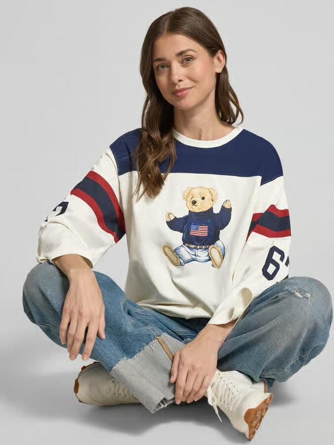 Polo Ralph Lauren regular fit sweatshirt met polo bear-print