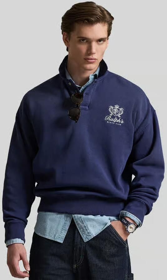 Polo Ralph Lauren regular fit sweatshirt met polokraag - Foto 3