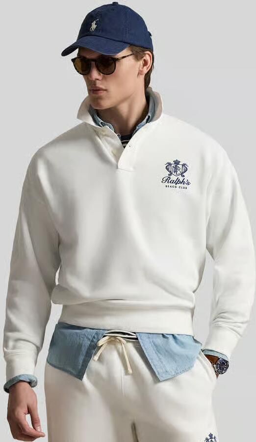 Polo Ralph Lauren regular fit sweatshirt met polokraag - Foto 3