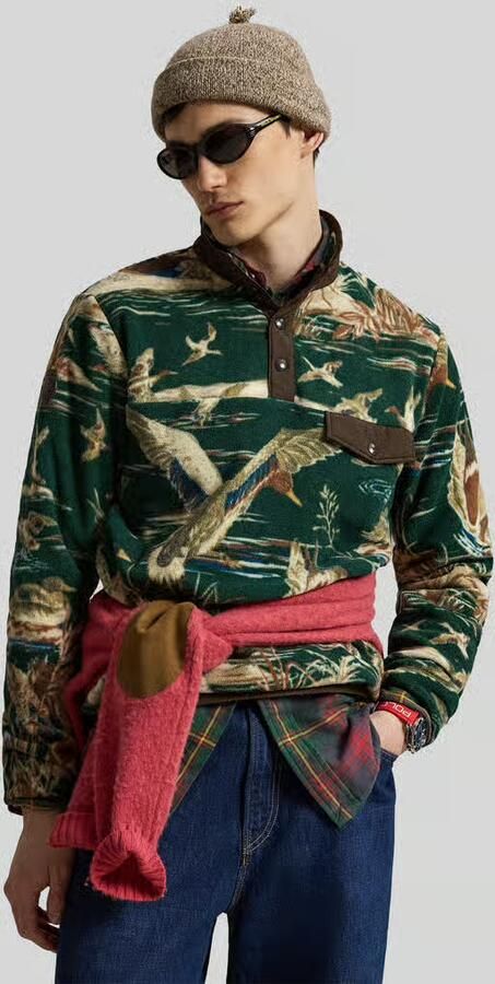 Polo Ralph Lauren Regular Fit sweatshirt van fleece met logopatch model 'VNTG' - Foto 3