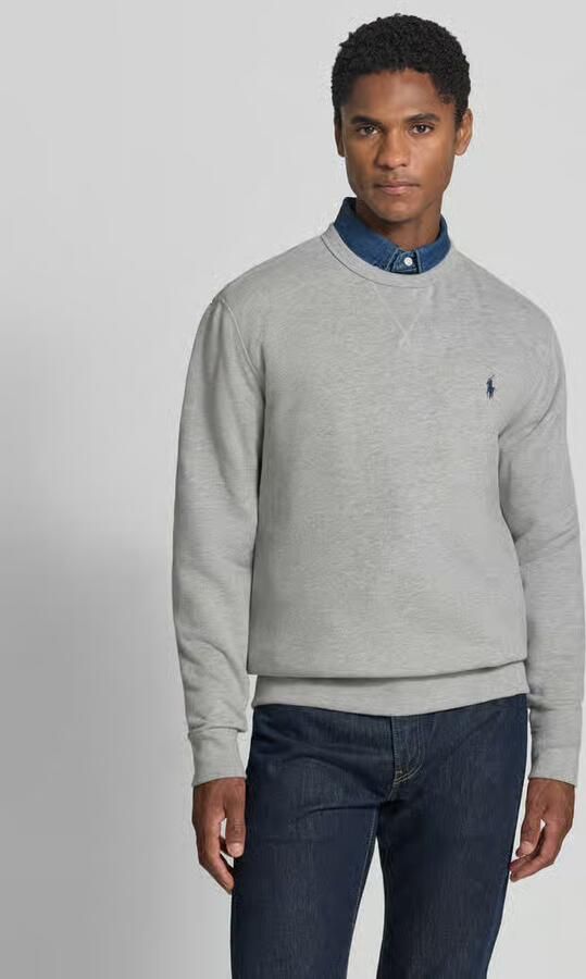 Ralph Lauren Comfortabele Grijze Heather Longsleeve Gebreide Trui Grijs Heren - Foto 3