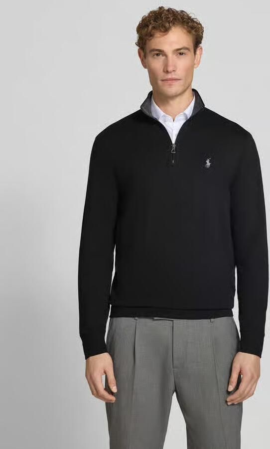 Polo Ralph Lauren Zwarte sweatshirt met lange mouwen en halve rits Black Heren - Foto 9