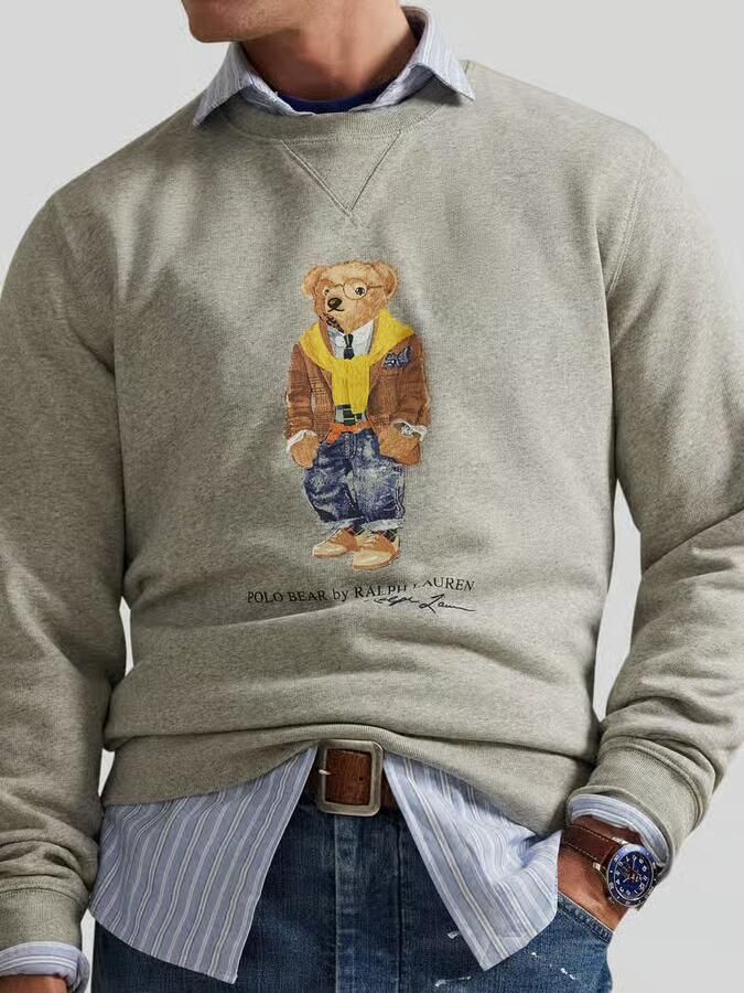 Polo Ralph Lauren Regular fit sweatshirt van katoenmix met ijsbeer - Foto 2