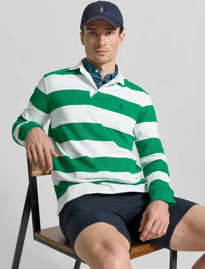 Polo Ralph Lauren regular fit sweatshirt van puur katoen model 'LS RUGBY M3'