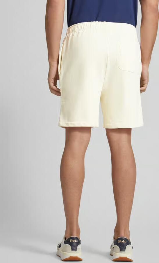Ralph Lauren Vintage-geïnspireerde Loopback Katoenen Sweatshorts Beige Heren - Foto 3