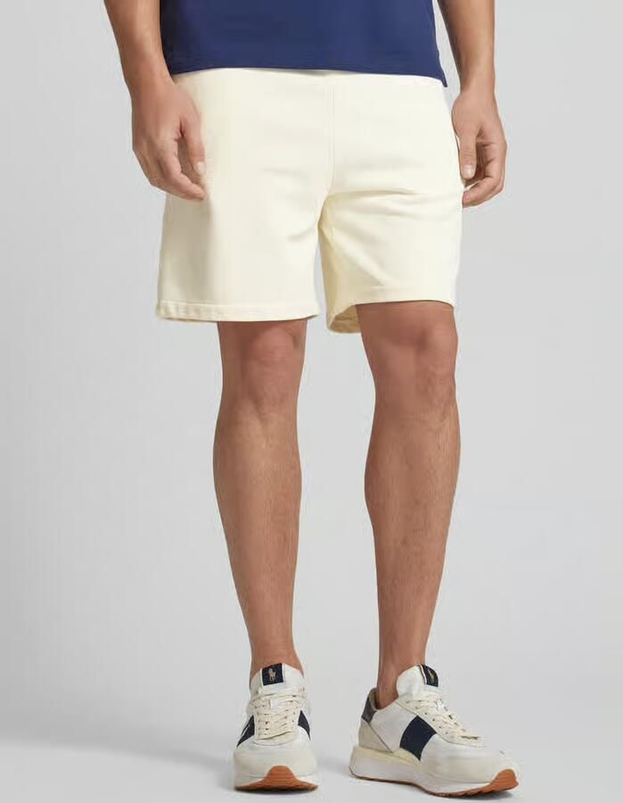 Ralph Lauren Vintage-geïnspireerde Loopback Katoenen Sweatshorts Beige Heren - Foto 4