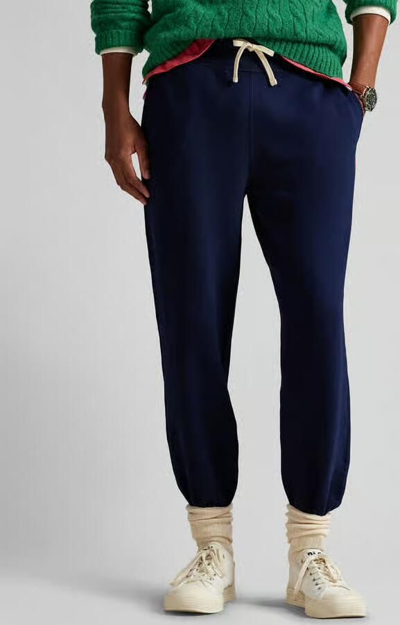 Ralph Lauren Marineblauwe Fleece Trainingspak Broek voor Heren Blauw Heren - Foto 4