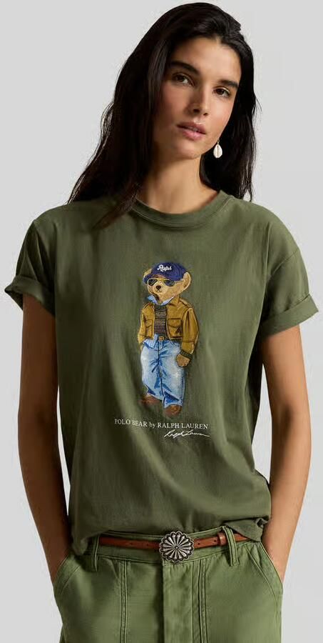 Polo Ralph Lauren regular fit T-shirt met polo bear-print model 'BEAR TEE' - Foto 2