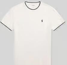Polo Ralph Lauren regular fit T-shirt van katoenmix met contrasterende strepen - Foto 2