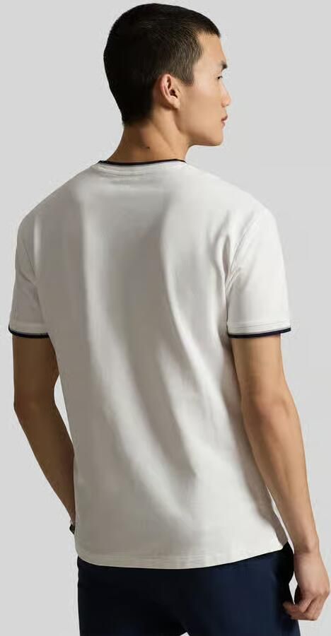 Polo Ralph Lauren regular fit T-shirt van katoenmix met contrasterende strepen - Foto 4