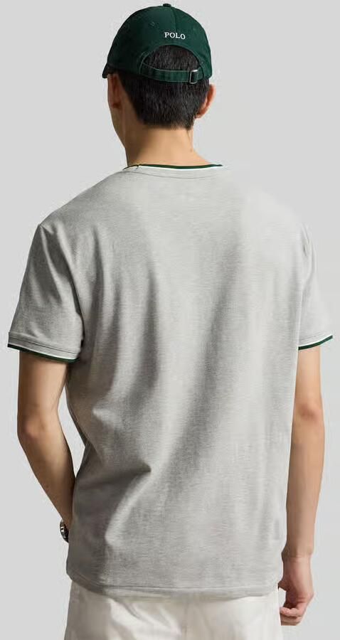 Polo Ralph Lauren regular fit T-shirt van katoenmix met contrasterende strepen - Foto 2