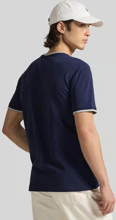 Polo Ralph Lauren regular fit T-shirt van katoenmix met contrasterende strepen - Foto 3